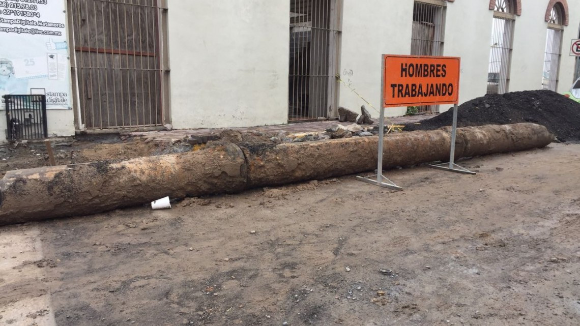 Restablecen suministró de agua en la zona centro de Matamoros 