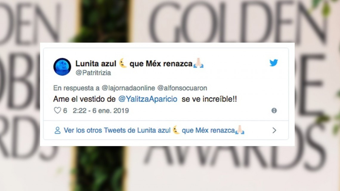 Yalitza Aparicio recibe duras críticas por su vestido en los Golden Globes