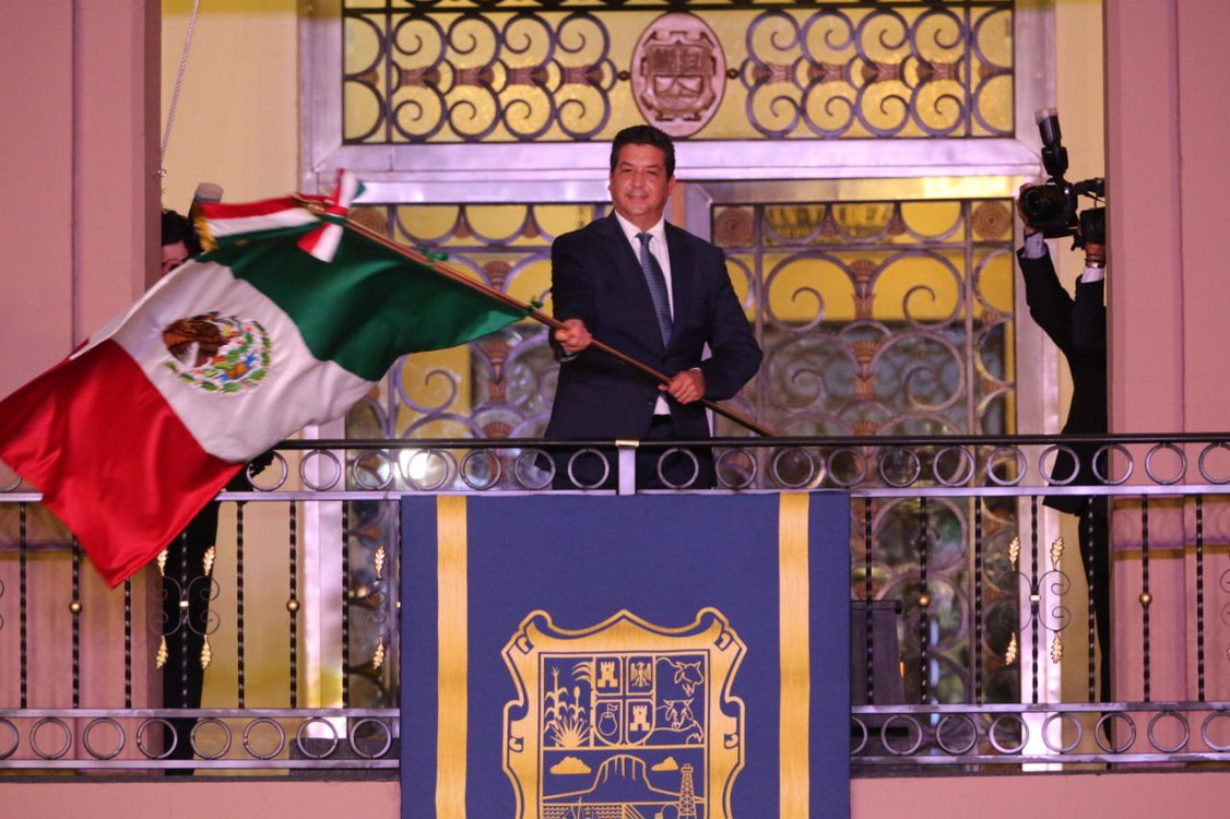 Gobernador de Tamaulipas da el "Grito de Independencia”