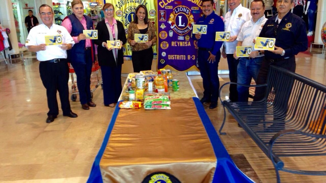 "Club de Leones" inicia recaudación de víveres en Soriana Morelos