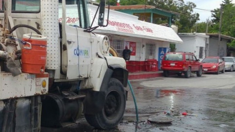 Con sondeo de líneas de drenaje mejor servicio y salud pública