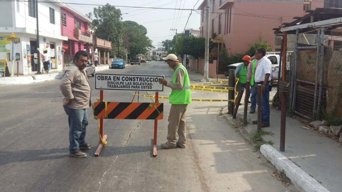 Un nuevo hundimiento de pavimento se registra en Tampico