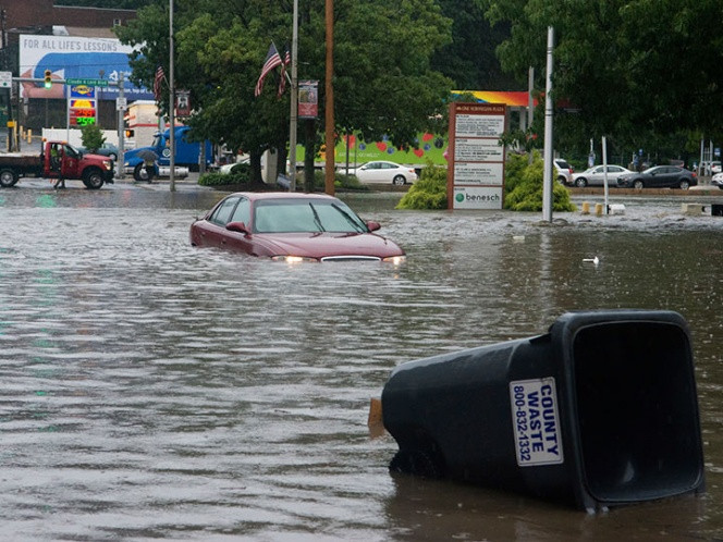 ¡Pensilvania bajo el agua!, evacuaciones por fuertes lluvias