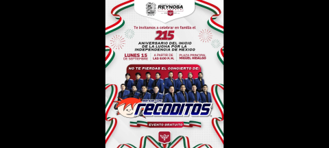 ¡Prepárense reynosenses, con ustedes Banda Los Recoditos en las Fiestas Patrias 2025! 
