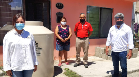 Más de 7 mil victorenses son beneficiados con tinacos subsidiados