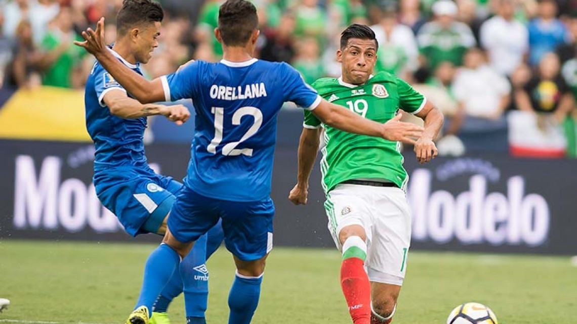 Triunfa México ante El Salvador en primer partido de la Copa Oro 2017