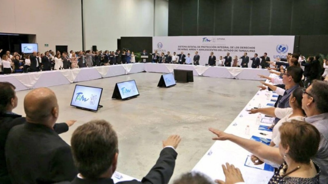 Gobernador refrenda su compromiso a niños y jóvenes de Tamaulipas