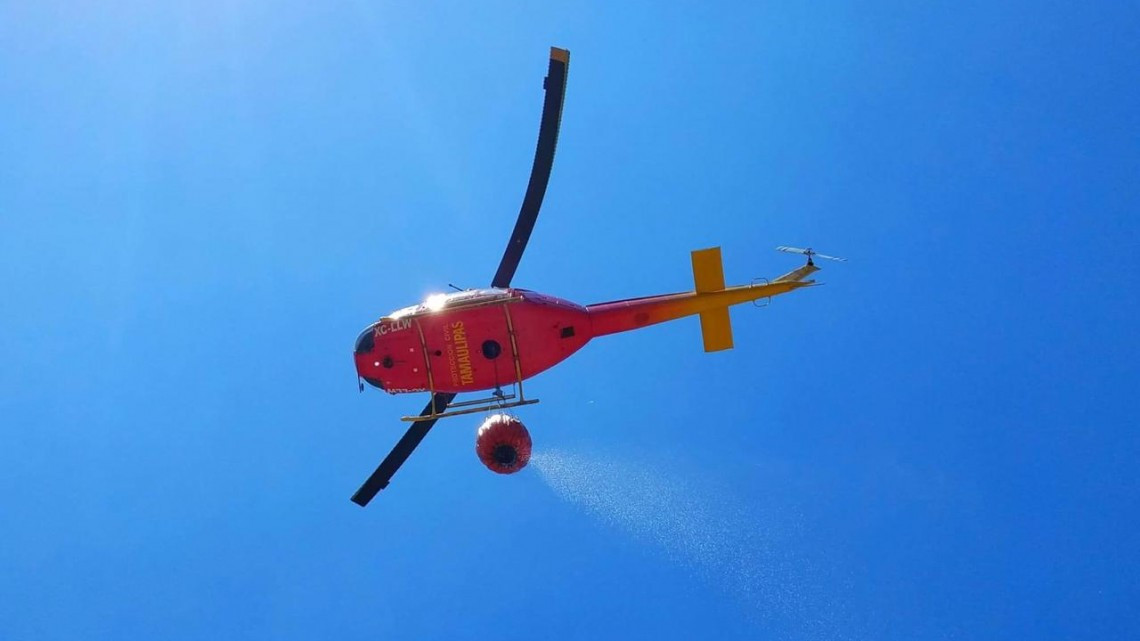 Atacan incendio en Sierra Madre