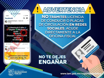 Alertan por estafas en trámites de licencias a través de redes sociales 
