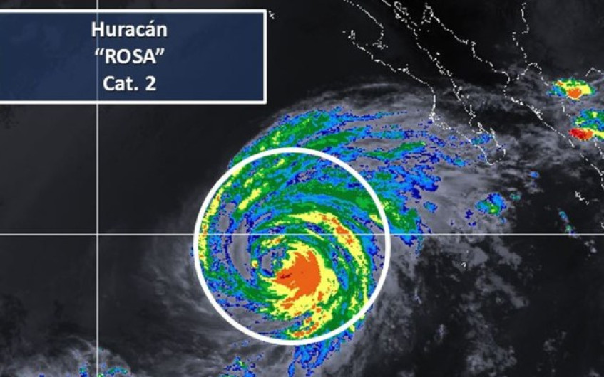 Huracán “Rosa” se degrada a categoría 2