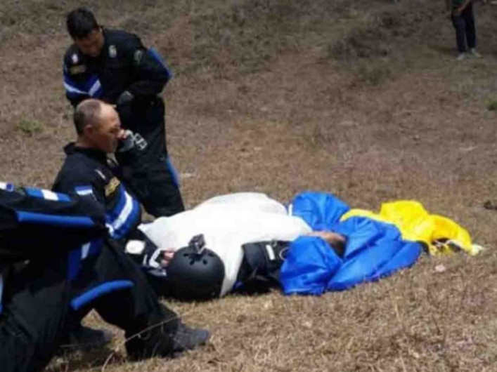 Graban la muerte de paracaidista en Honduras