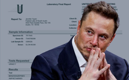 Musk comparte un análisis de orina con resultados negativos de drogas tras informe del NYT