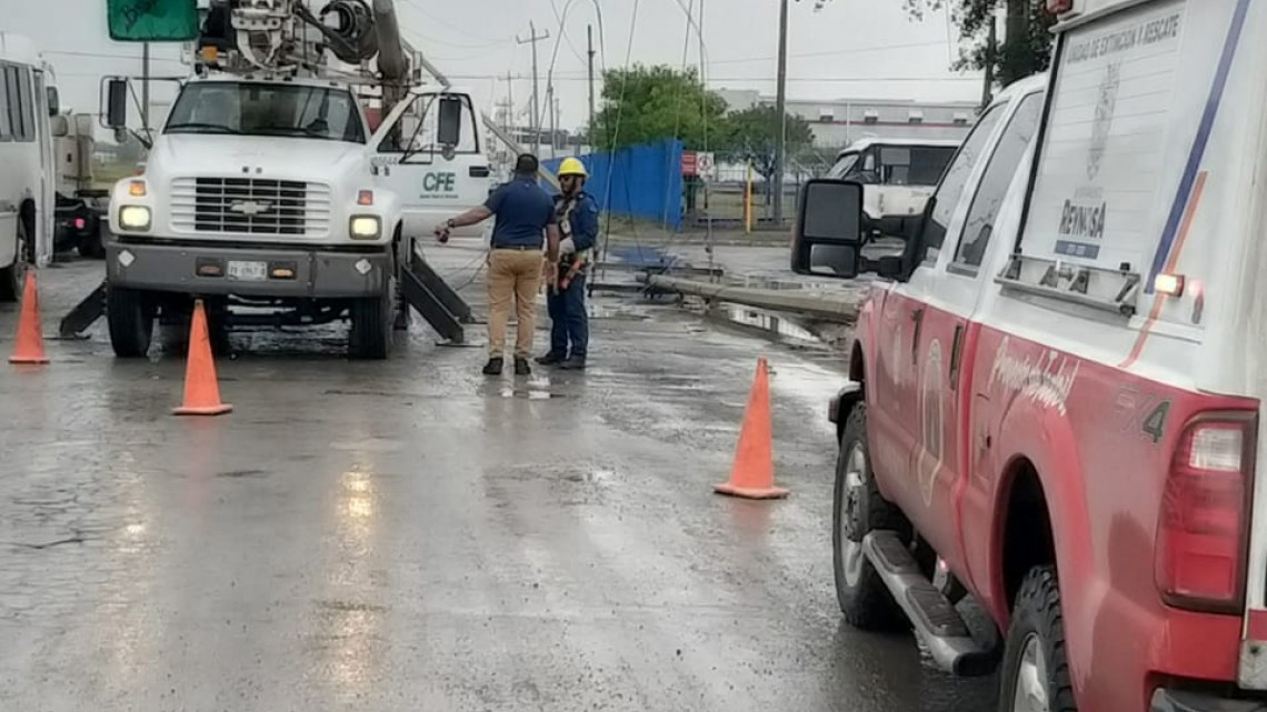 Afecta lluvia a habitantes de la zona sur de Reynosa