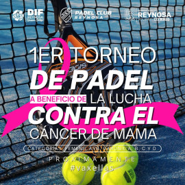 Realizará DIF Reynosa torneo de pádel con causa 