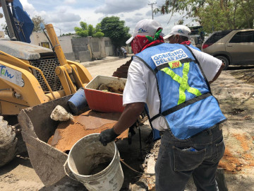 Continúan acciones de limpieza tras inundación en Reynosa