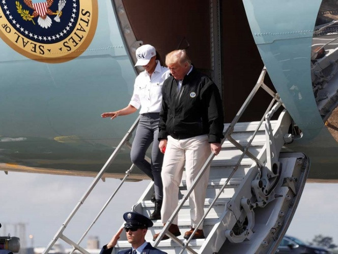 Trump llega Florida tras paso de “Michael”
