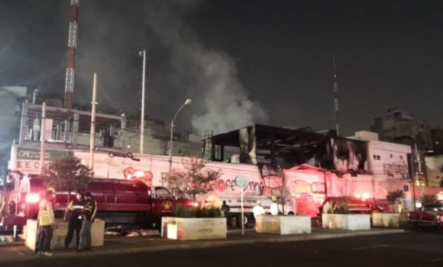 Investiga FGJ-CDMX incendio en subestación de CFE