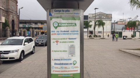 El "kioskonet" se descompone en la plaza Madero