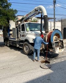 Sondeo Comapa drenaje sanitario en Zona Centro