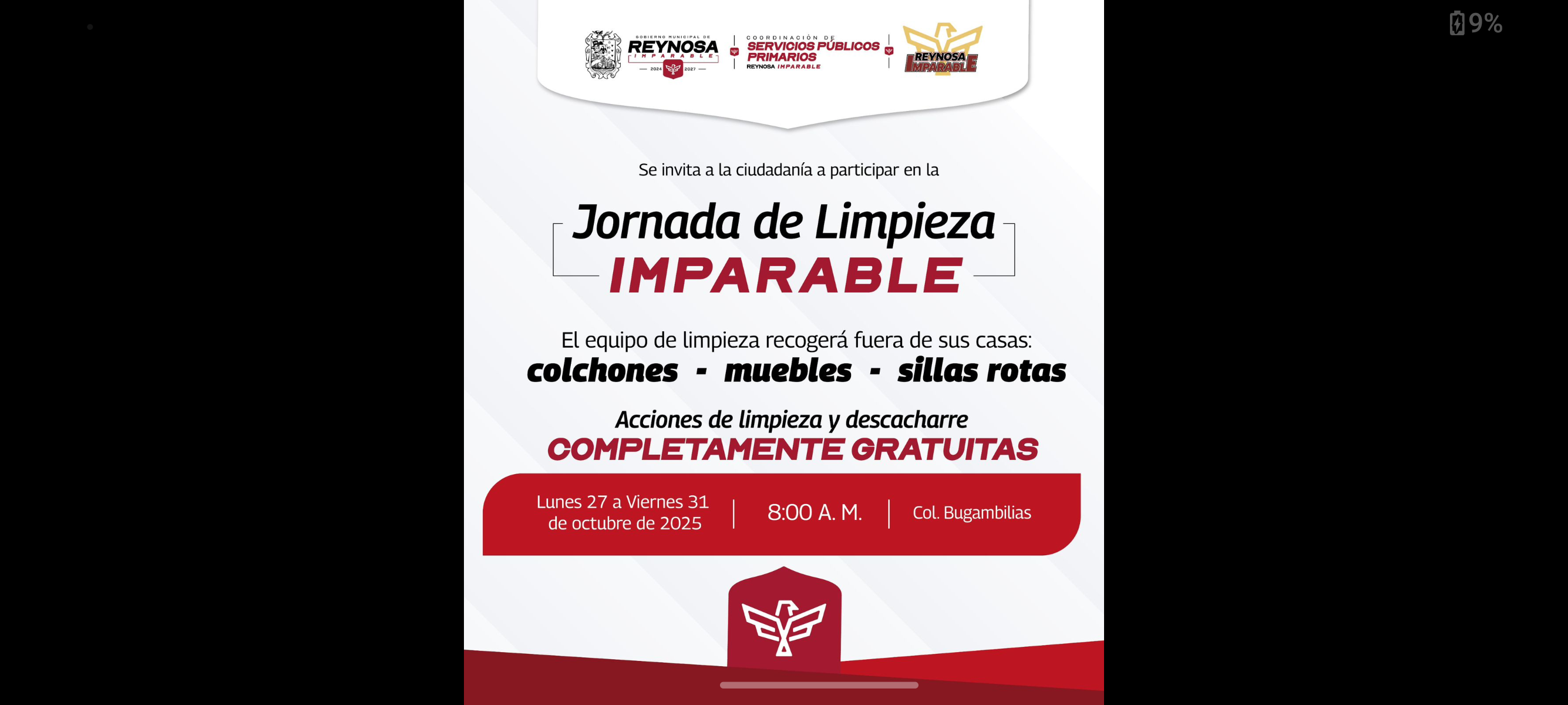 Inicia jornada de limpieza y descacharre en la colonia Bugambilias de Reynosa