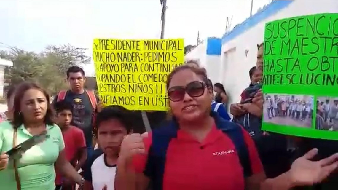 Protesta Carlos Eliud en el Consejo Distrital 12