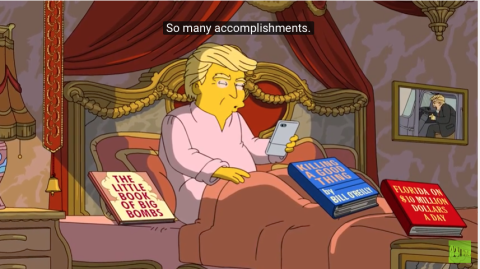 “Los Simpson” hacen video sobre los primeros 100 días de Trump
