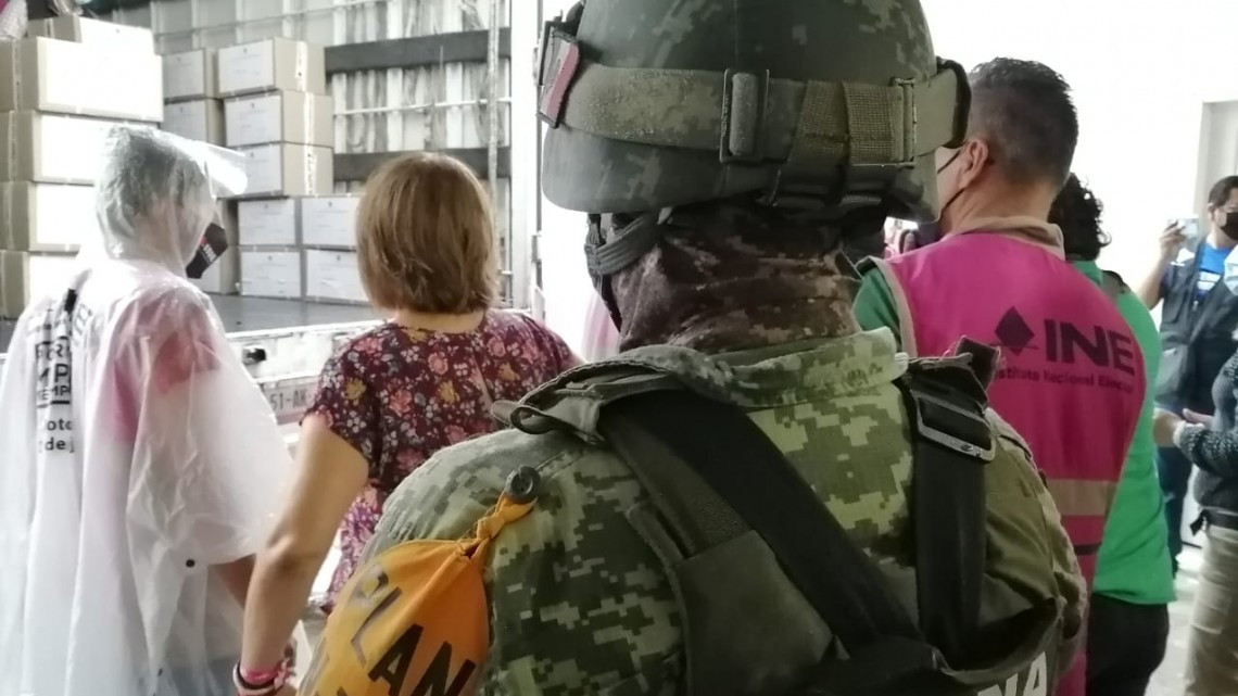 Llegaron las boletas y material electoral al cuarto distrito del INE en Matamoros