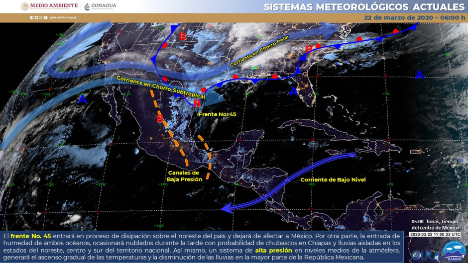 Lluvias aisladas en zonas del noreste, centro y sur