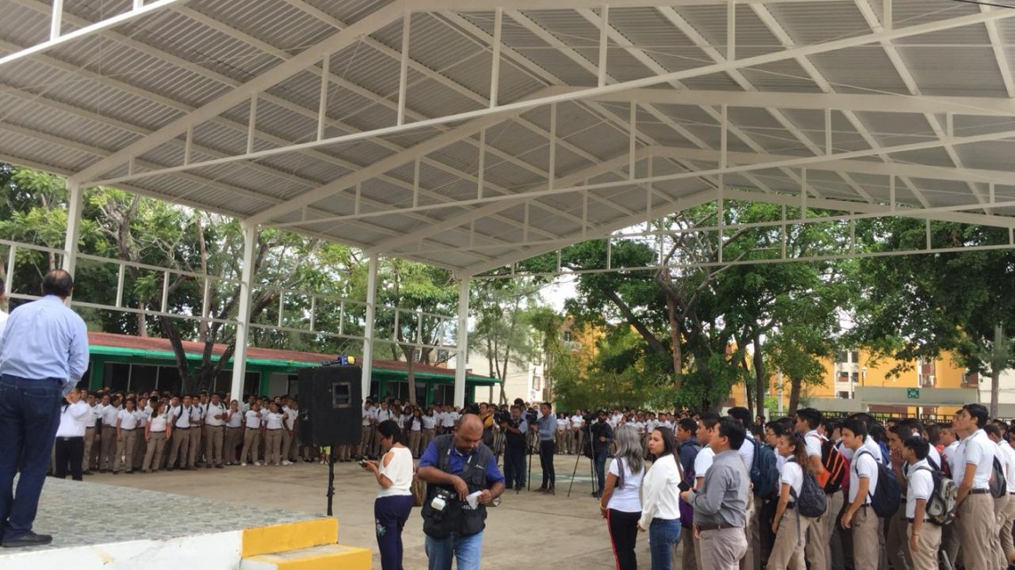 Inauguran techumbre en CBTA 12