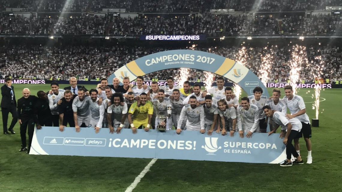 Real Madrid golea al Barça y gana la Supercopa 