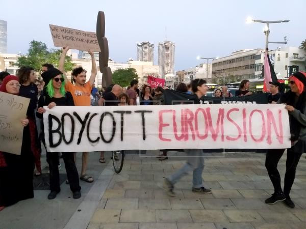 Protestas en Tel Aviv por Eurovisión