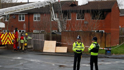 Fallecen cuatro niños en un incendio en Inglaterra