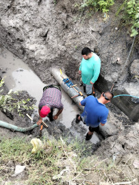 Reparó COMAPA Reynosa fugas de agua potable en diversos sectores de la ciudad