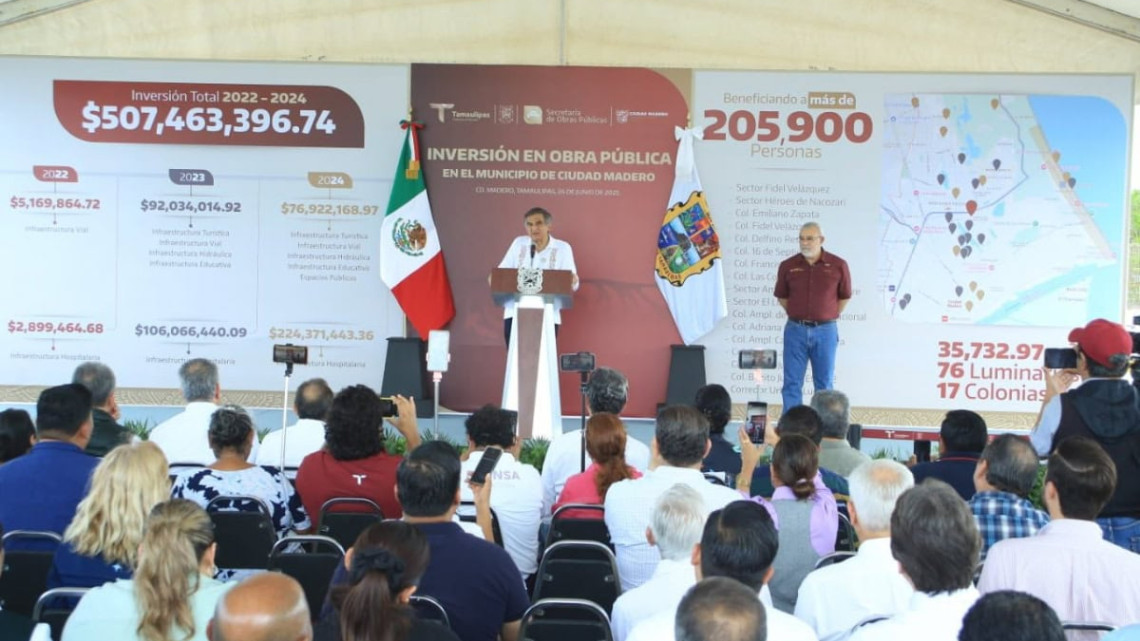 Supervisa Américo Villarreal avances del nuevo Hospital General de Ciudad Madero