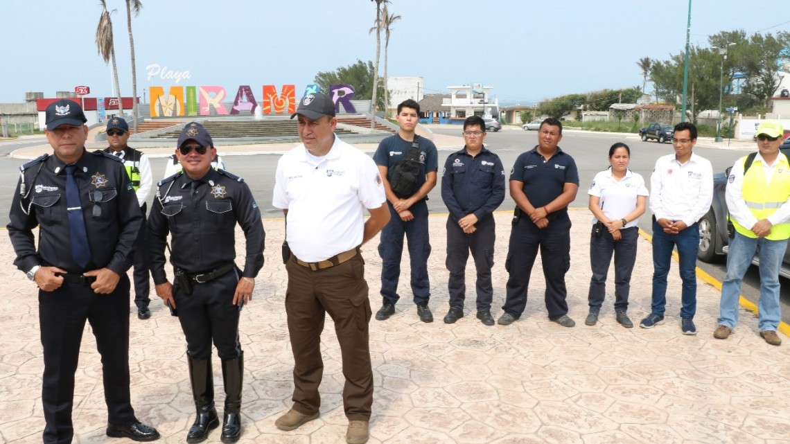 PC y Tránsito Madero realizan operativo en playa Miramar