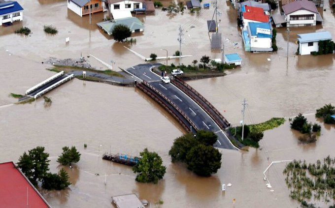 4 muertes luego del impacto del tifón Hagibis