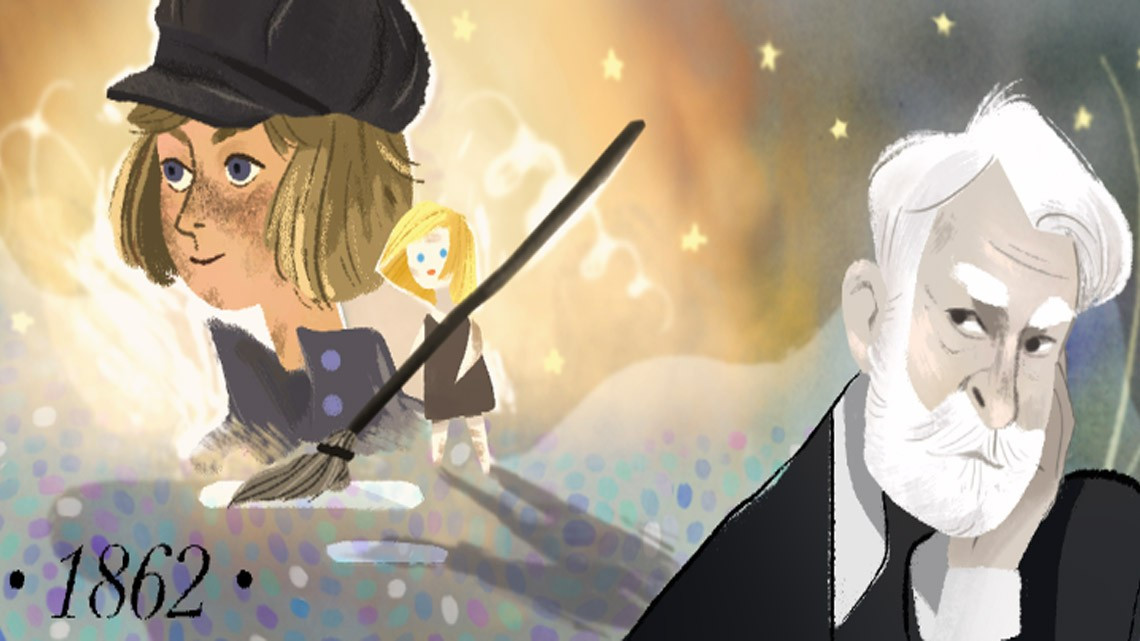 El doodle dedicado a Víctor Hugo y a "Los Miserables"