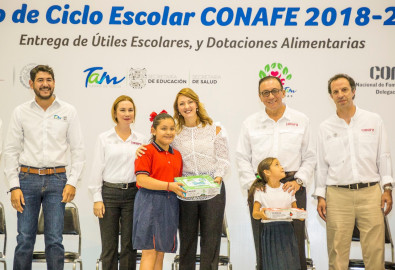 En arranque del ciclo escolar del CONAFE, DIF Tamaulipas entrega útiles escolares