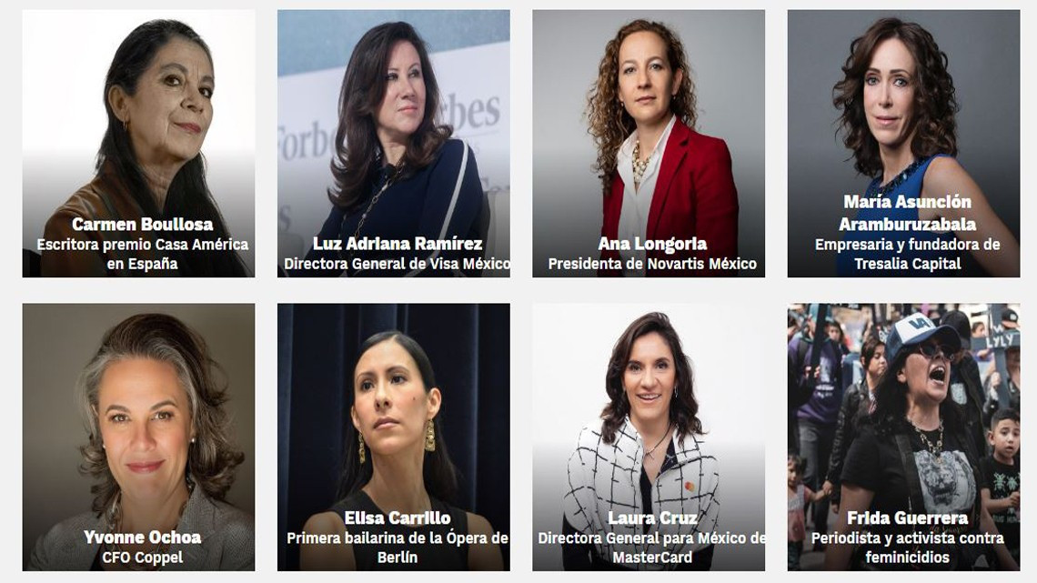 Ellas son las 100 mujeres mexicanas más poderosas del 2020, según la revista Forbes