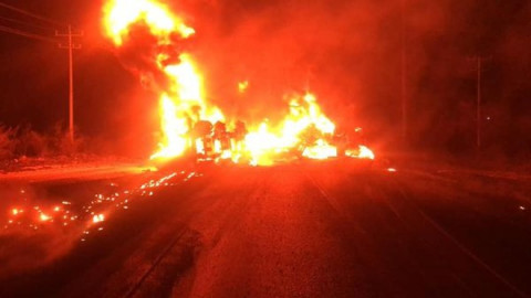 Choque de pipa y camión en Nuevo León deja 11 muertos