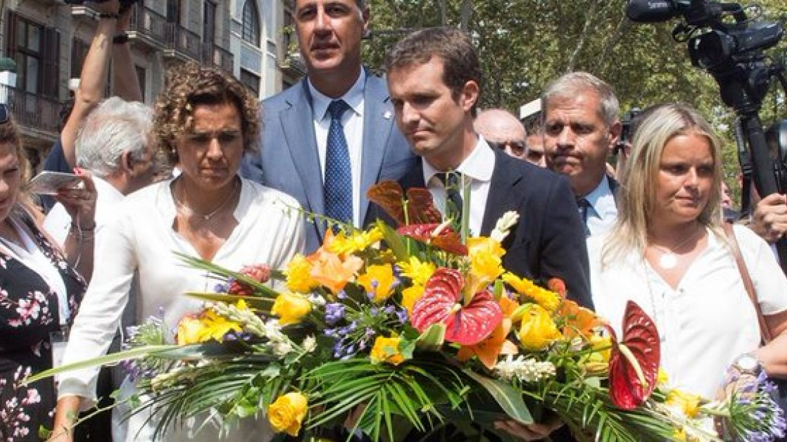 Recuerdan a víctimas de atentados en Cataluña
