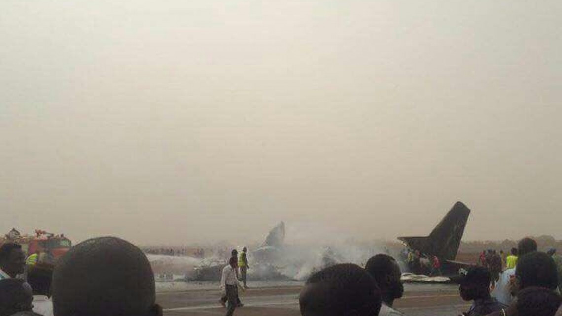 Un avión se estrella en el aeropuerto de Sudán del Sur