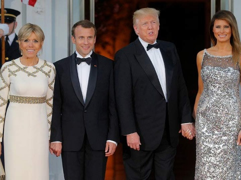 Así fue la cena de Trump en honor a visita de Macron