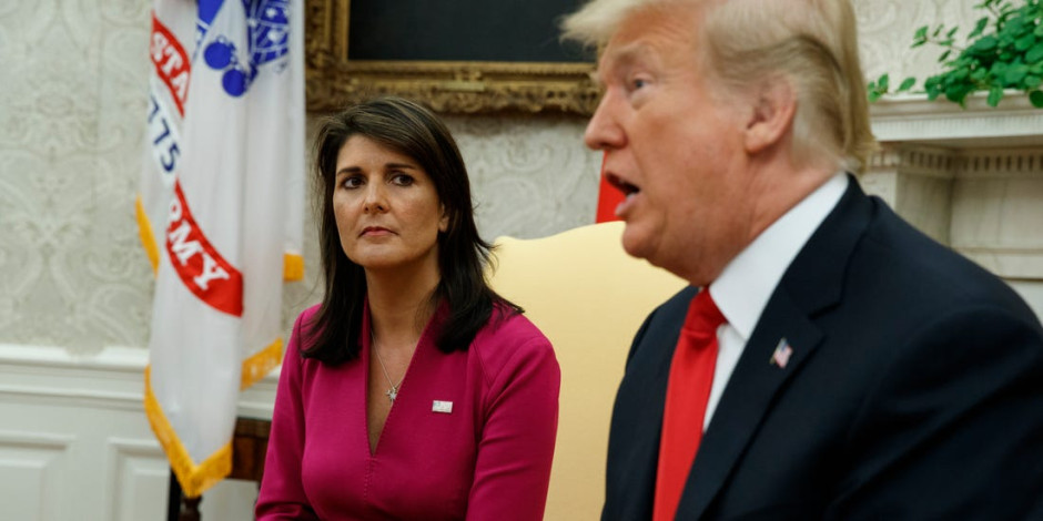 Nikki Haley revela lo que le pidieron dos altos funcionarios del gobierno de Trump