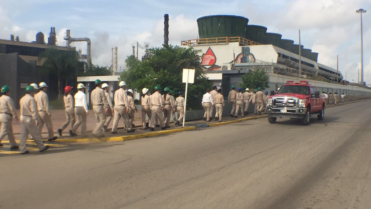 Fortalecen medidas de seguridad con simulacro en la Refinería “Francisco I. Madero”