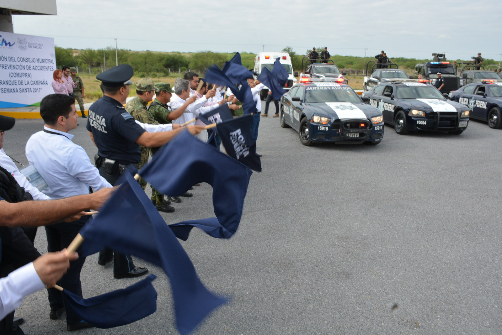 Dan banderazo a Operativo Semana Santa 2017 de la Policía Federal