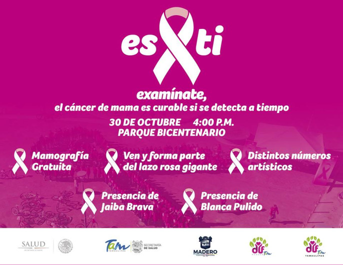 Realizan campaña “Es X Ti” para detección de cáncer de mama