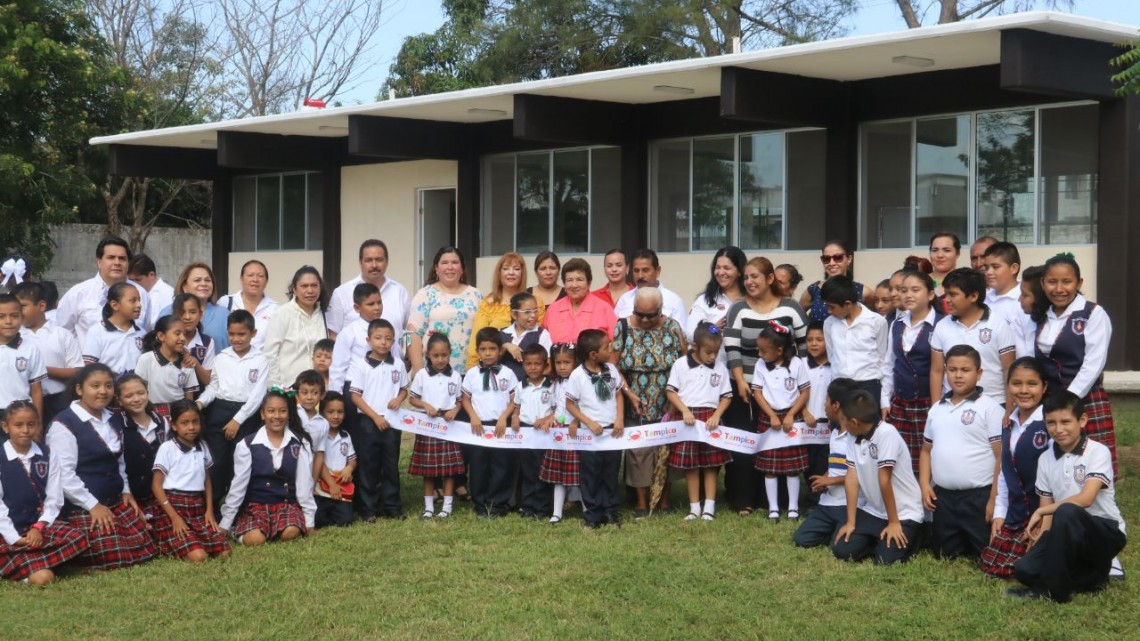 Ha construido gobierno de Tampico 30 comedores escolares y 25 techumbres