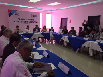 Firma DIF Reynosa convenio con escuelas públicas y privadas