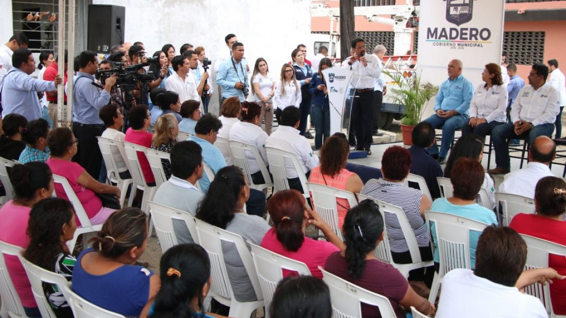 Pone en marcha obras de infraestructura hidrosanitaria en Madero